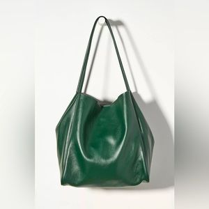 Anthropologie Slouchy Vegan Leather Tote